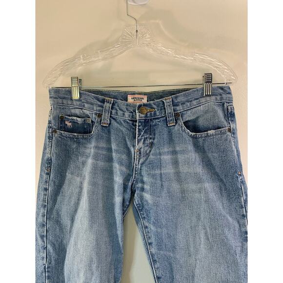 ABERCROMBIE & FITCH Women’s Cuffed Cropped Jeans / Size: 6 - Picture 3 of 10